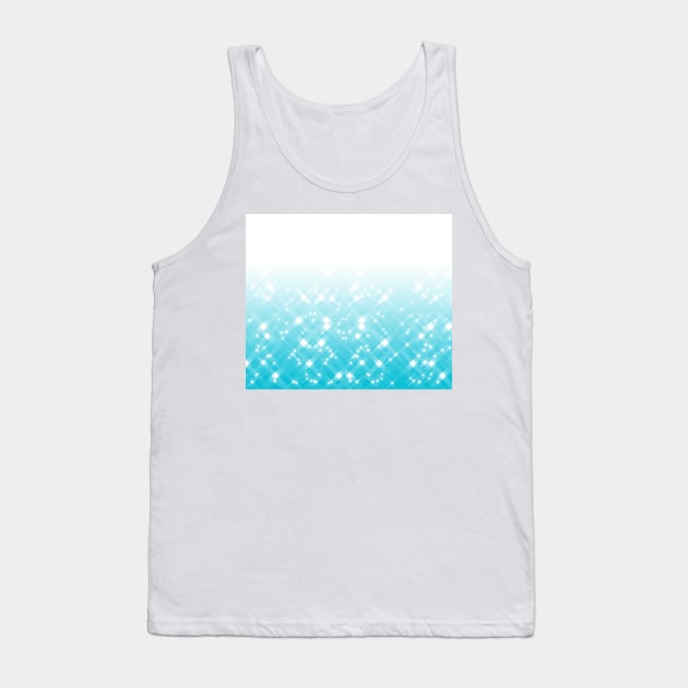 Gradient Blue Sparkles Tank Top by saradaboru